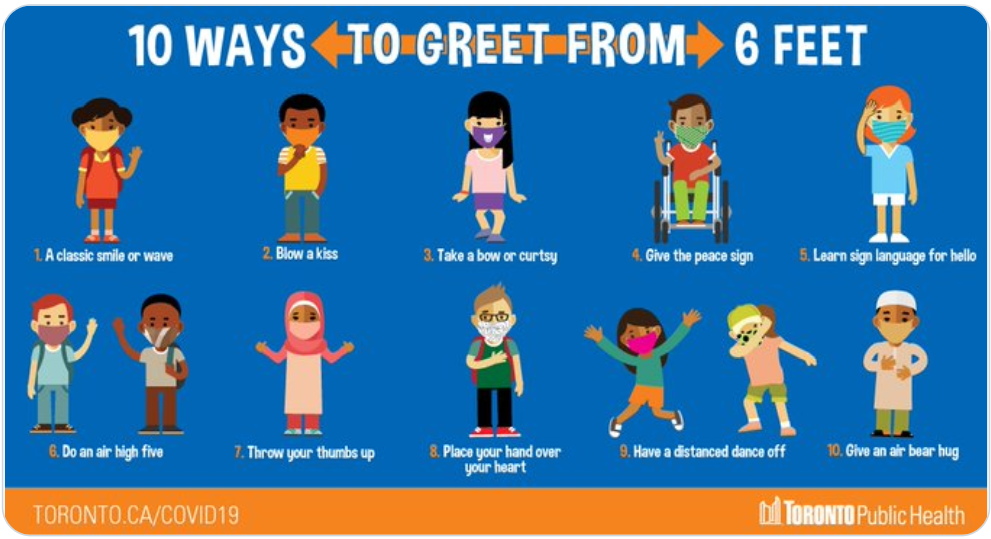10 Ways to Greet from 6 Feet